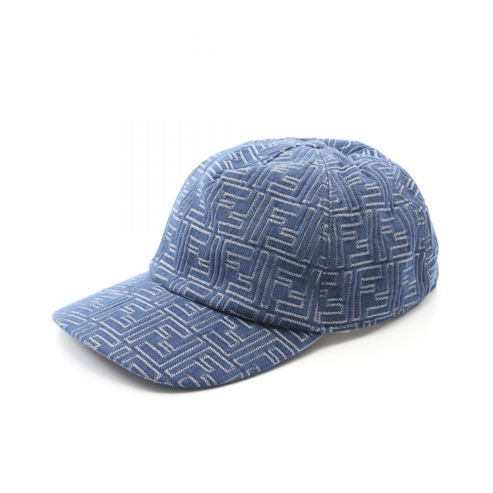 フェンディ FENDI FFロゴ キャップ 帽子 デニム メンズ ブルー系 FXQ768AV93F0RBB 【新品】