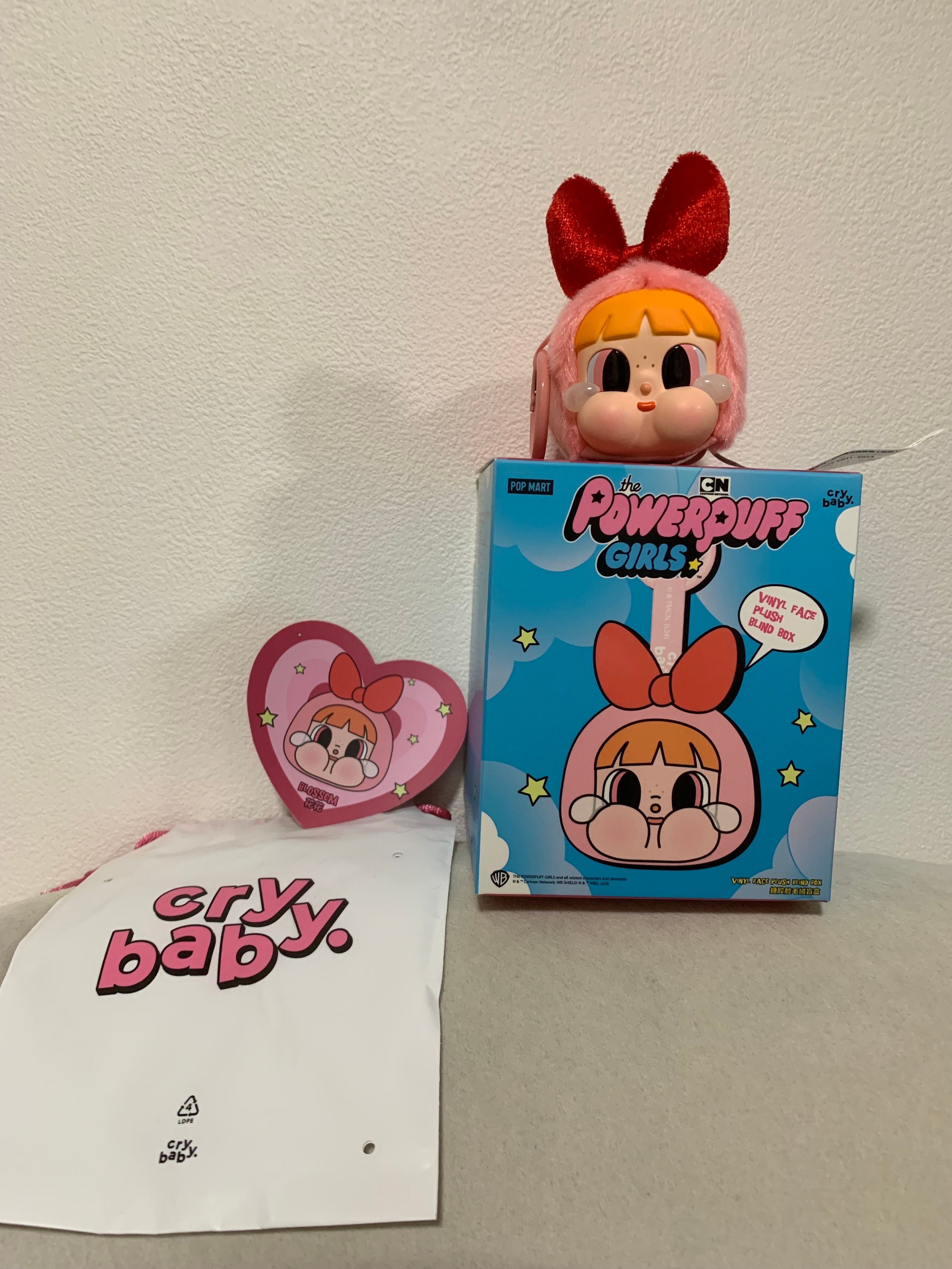 POP MART CRYBABY x Powerpuff Girls Series Plush BLOSSOM