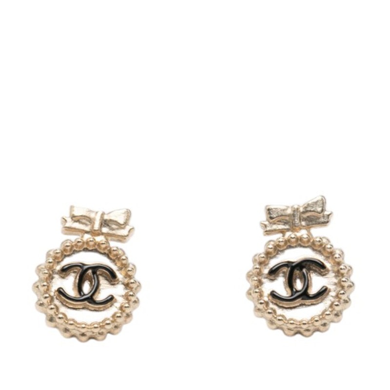 シャネル ココマーク スタッドピアス B13S刻印 ゴールド メッキ レディース CHANEL 中古