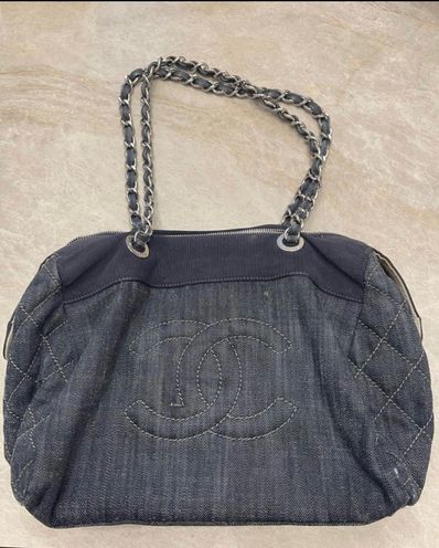 CHANELチェーンショルダーバッグデニムココマーク