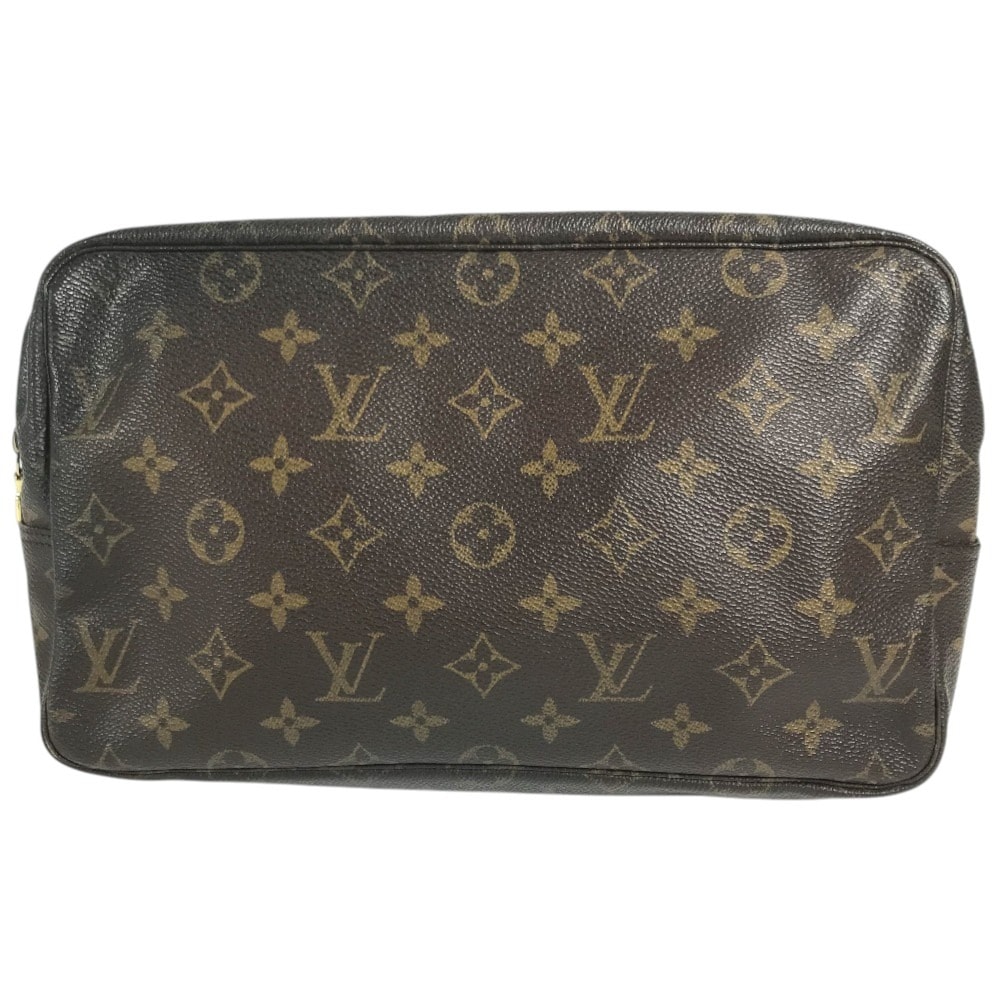 ルイヴィトン LOUIS VUITTON トゥルーストワレット28 トゥルーストワレット 28  M47522 モノグラム メイクポーチ 化粧ポーチ クラッチバッグ セカンドバッグ 化粧ポーチ モノグラムキャンバス ブラウン