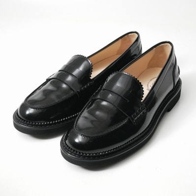 ■未使用品■TOD'S トッズ ローファー サイズ36.5 パテントレザー 靴 ブラック イタリア製 20260918/RB0654