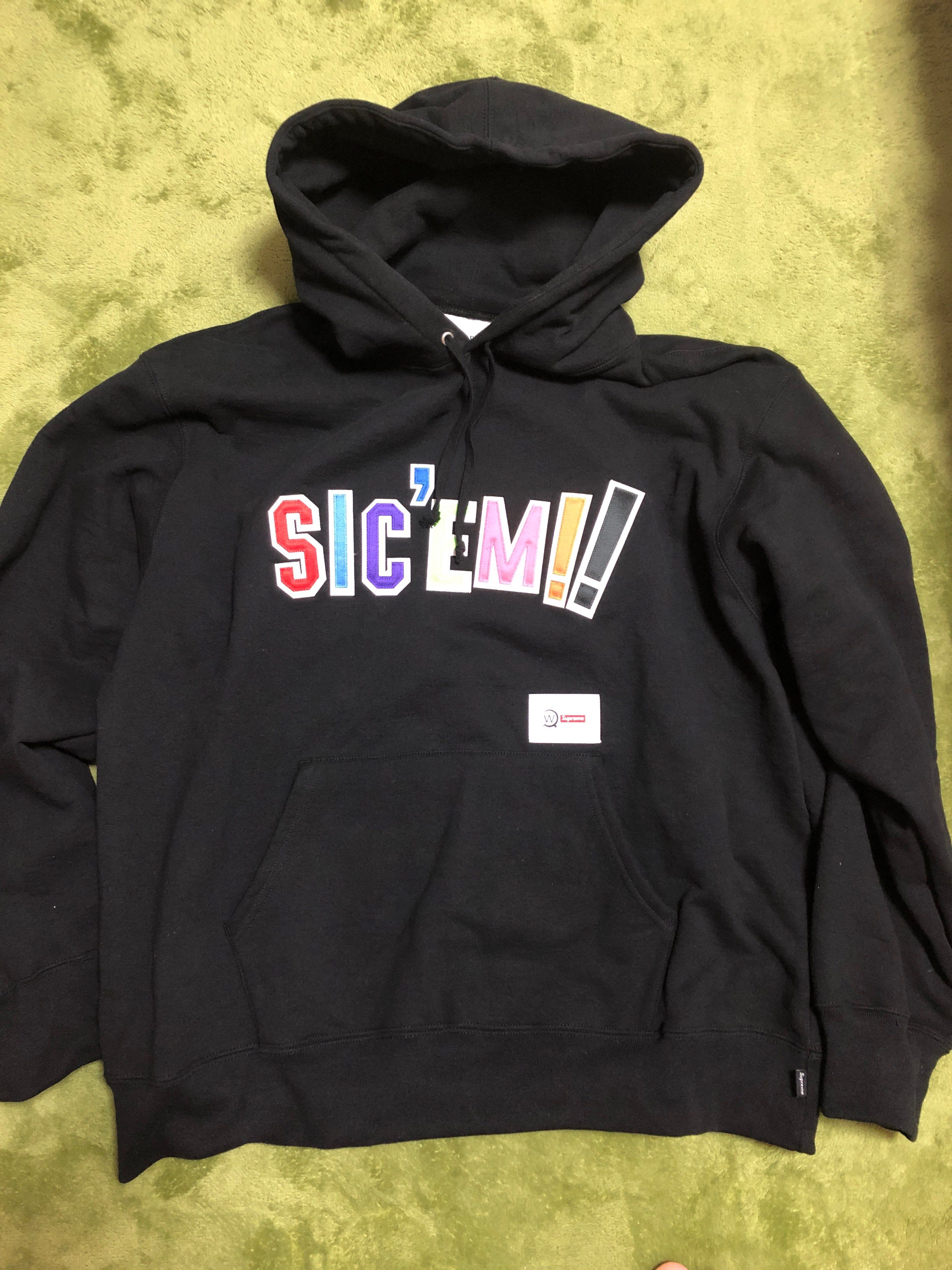 Supreme / WTAPS Sic'em! Hooded Sweatshirt "Black"