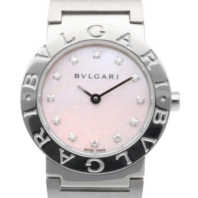 ブルガリ 腕時計 時計 ステンレススチール クオーツ レディース 1年保証 BVLGARI 中古