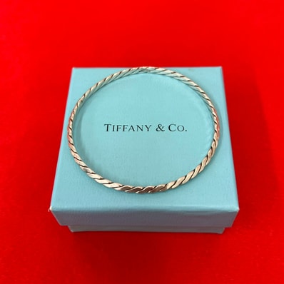TIFFANY&Co. ティファニー ツイスト バングル シルバー925 ブレスレット シルバー
39623