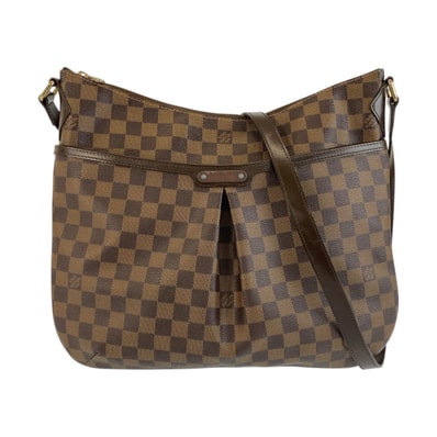 美品 LOUIS VUITTON ルイヴィトン ダミエ ブルームスベリGM ブラウン ゴールド金具 PVC ショルダーバッグ メッセンジャーバッグ 506728 【中古】