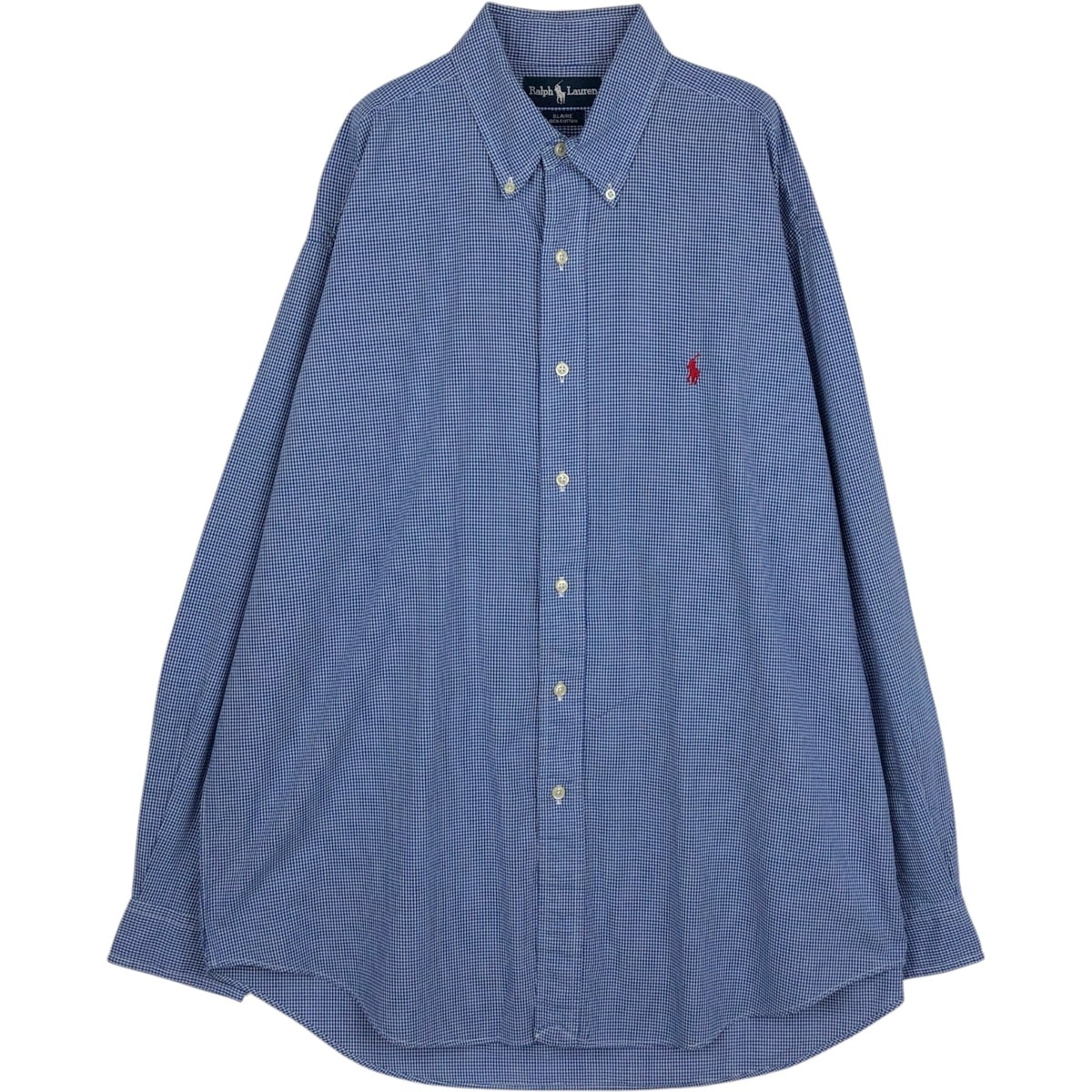 古着 ラルフローレン Ralph Lauren BLAIRE ギンガムチェック 長袖 ボタンダウンチェックシャツ メンズL相当/eaa650123