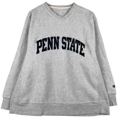 古着 チャンピオン Champion REVERSE WEAVE リバースウィーブ PENN STATE ペンシルベニア州立大学 カレッジスウェットシャツ トレーナー メンズL相当/eaa605189