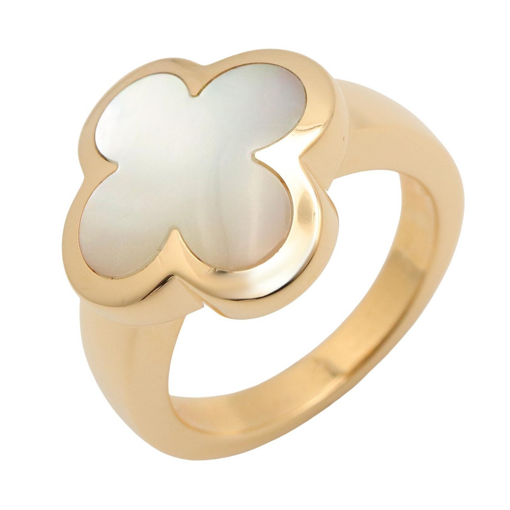 ヴァンクリーフ&アーペル Van Cleef & Arpels ピュアアルハンブラ リング リング・指輪 ジュエリー K18(イエローゴールド) マザーオブパール レディース ブルー系 / ゴールド系 【中古】