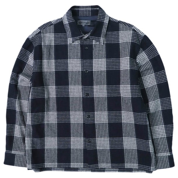 KITH NYC キスニューヨークシティ 25AW Textured Plaid Deon Shirt テクスチャープレイドデオンシャツ 25050060001730 L Nocturnal 長袖 チェック トップス g28207