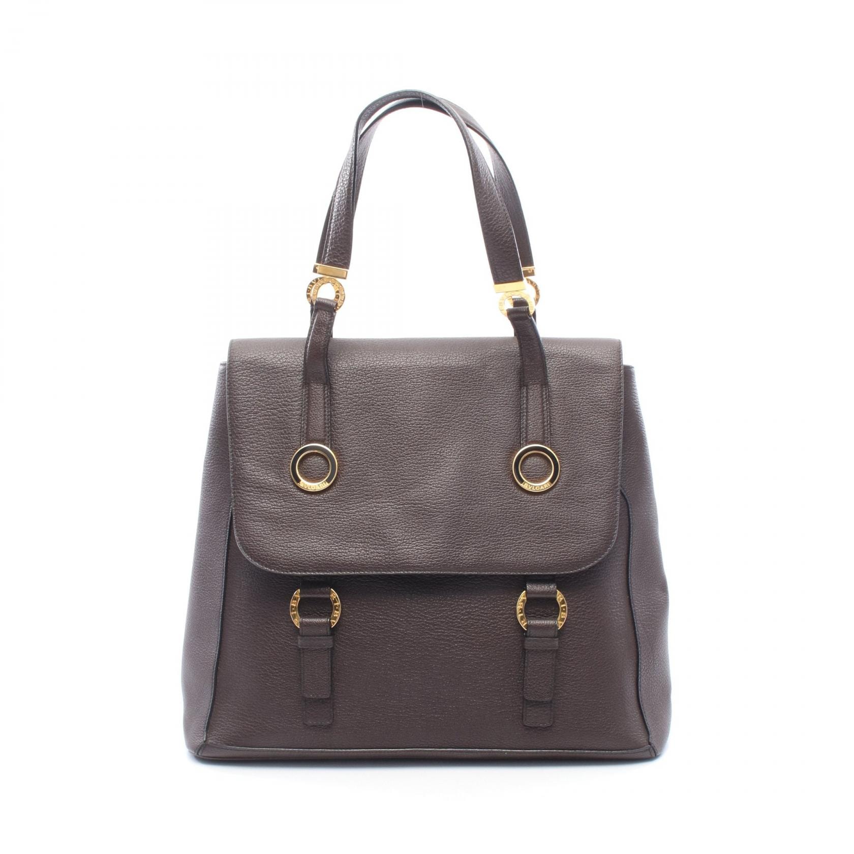 ブルガリ BVLGARI ブルガリブルガリ トートバッグ バッグ レザー レディース ブラウン系 【中古】
