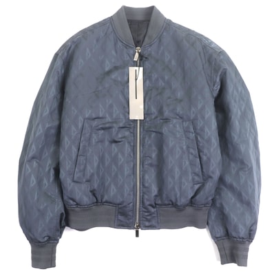 未使用品 ディオール オム ボンバージャケット ブルーグレー メンズ 50 143C432E5914