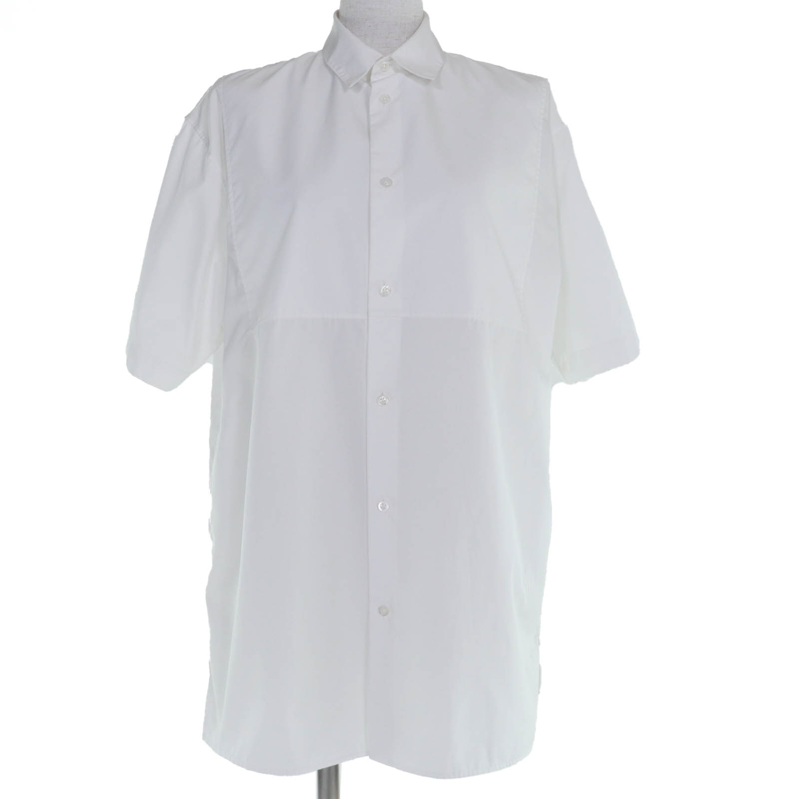 美品 ジルサンダー 半袖シャツ ホワイト レディース 37 JSYM600505