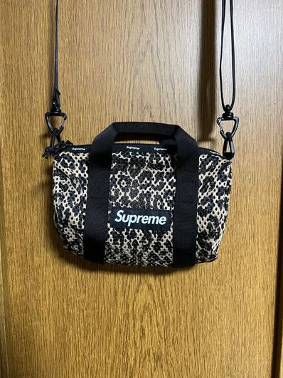 Supreme Mesh Mini Duffle Bag "Leopard" (23SS)