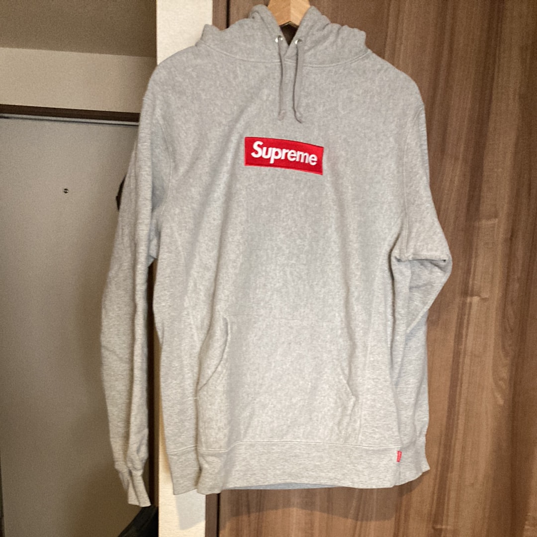 Supreme Box Logo Hooded Sweatshirt "Heather Grey" (16FW)