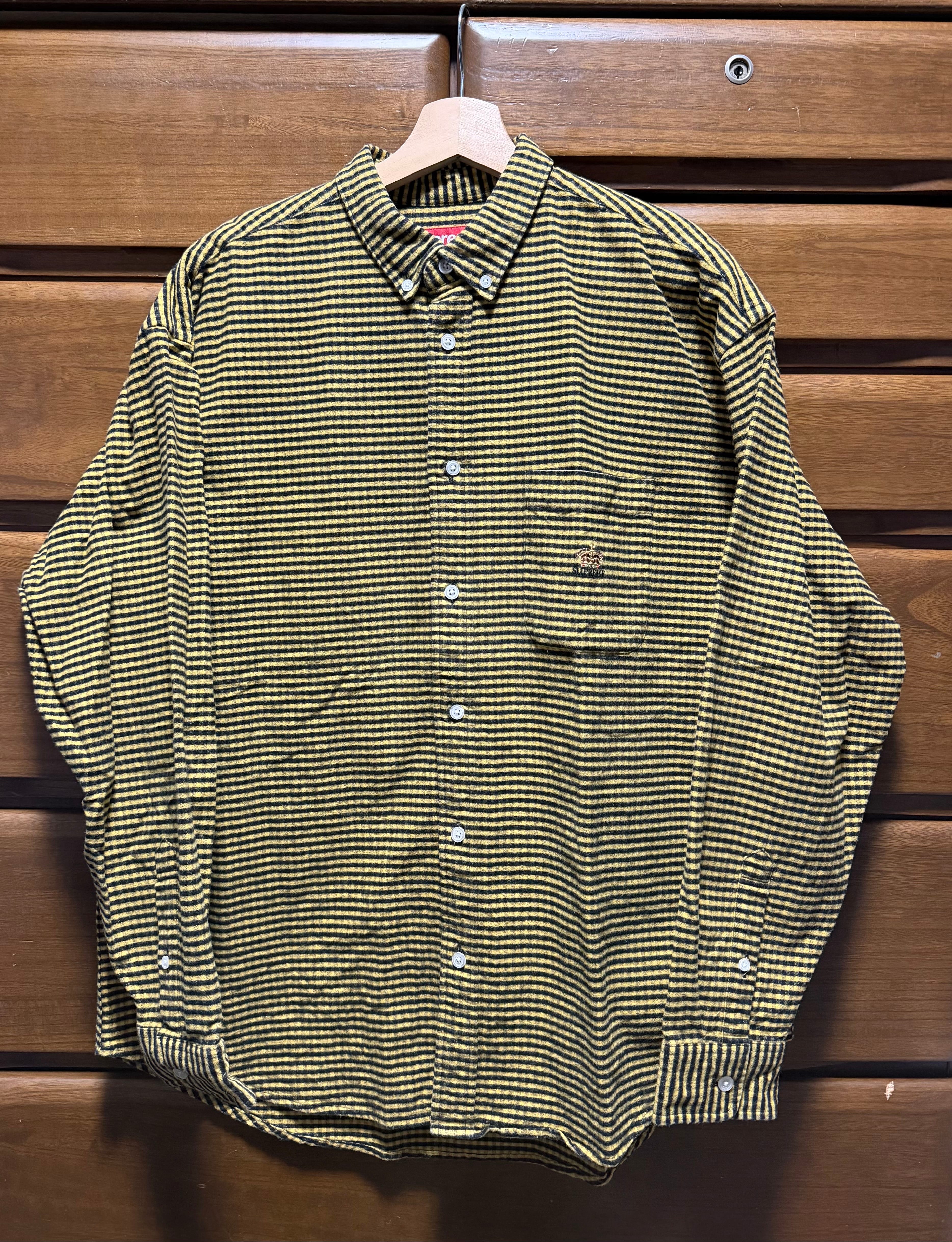 Supreme Loose Fit Flannel Oxford Shirt "Yellow Plaid"