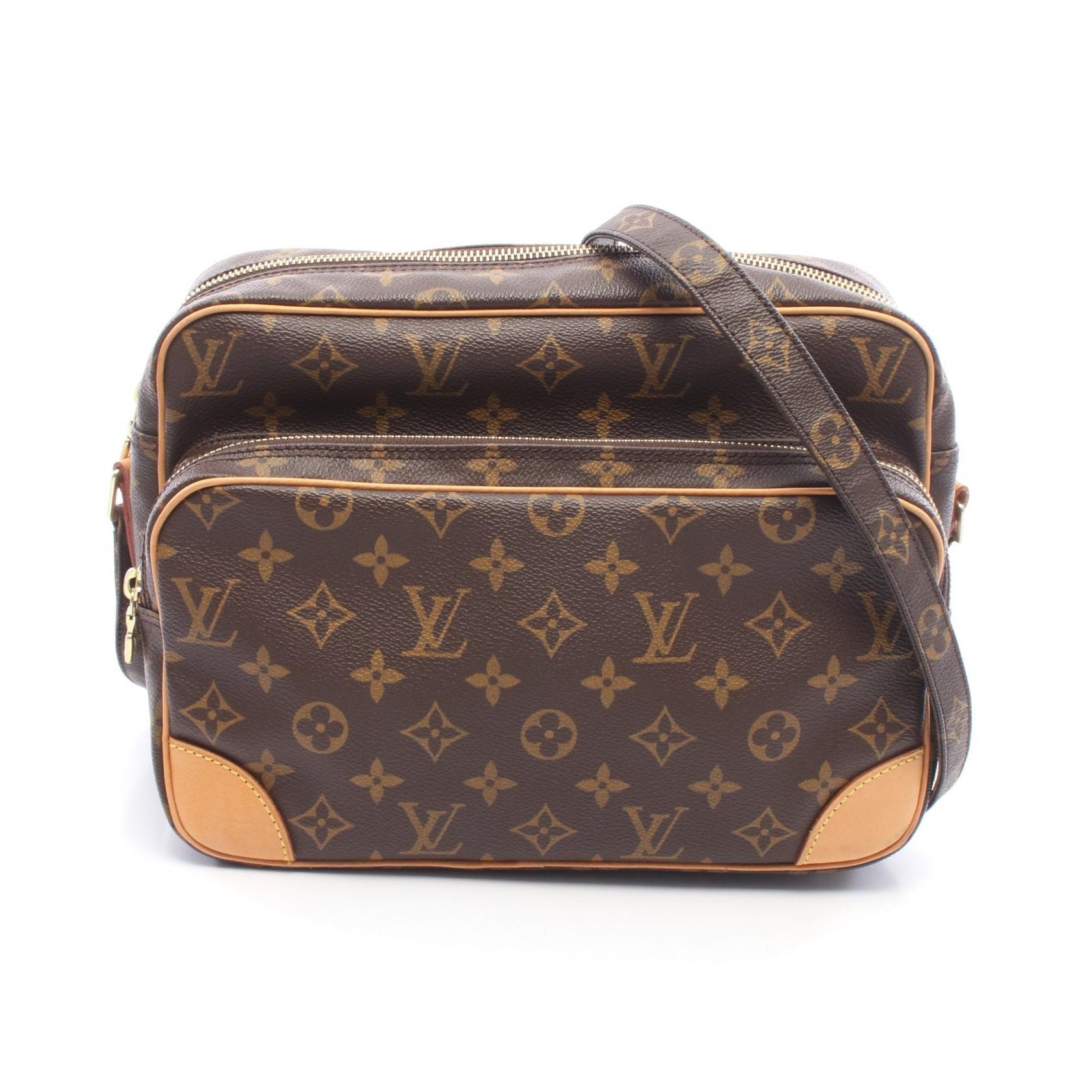 ルイ・ヴィトン LOUIS VUITTON ナイル ショルダーバッグ バッグ PVCコーティングキャンバス レザー モノグラム レディース ブラウン系 M45244 【中古】
