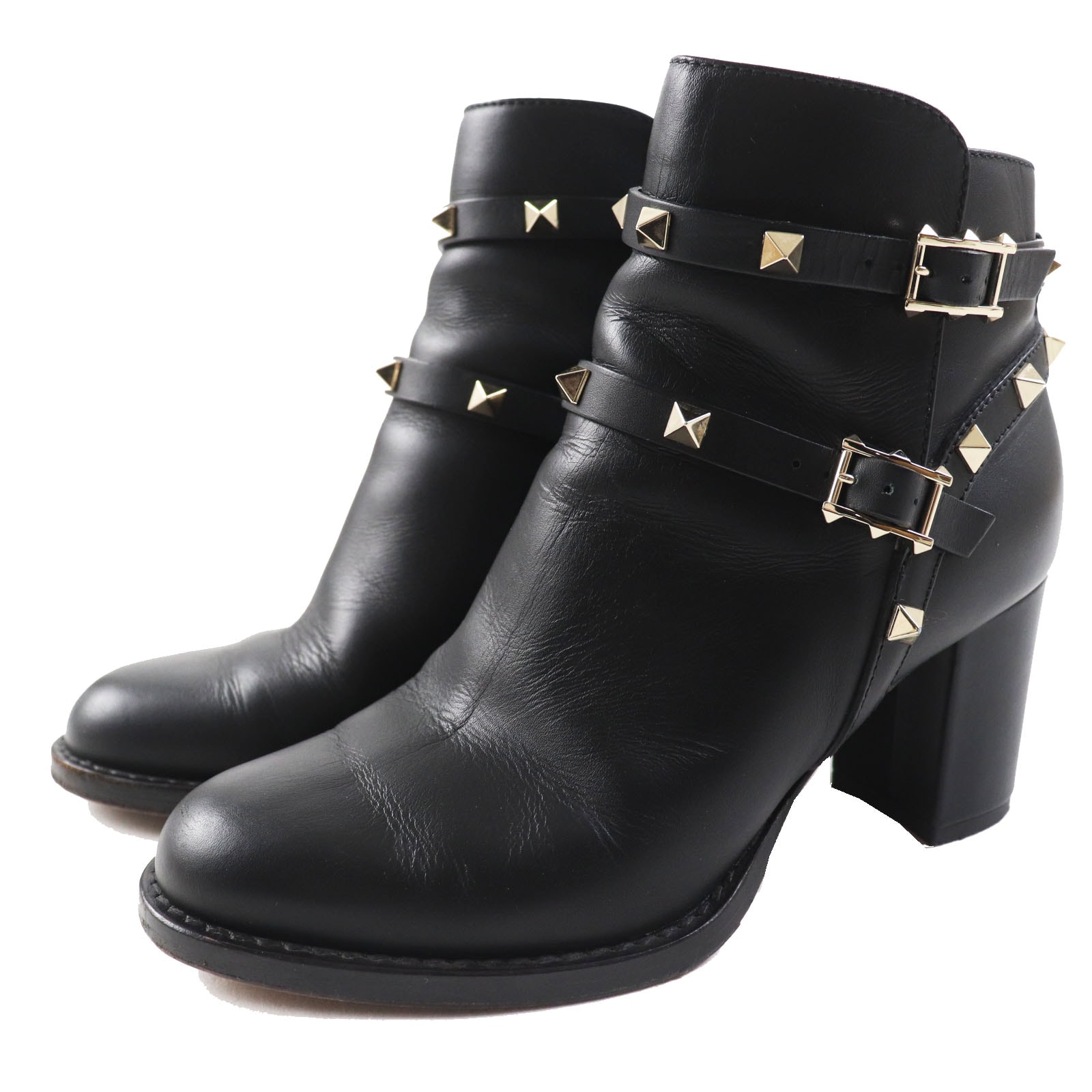 美品 ヴァレンティノガラヴァーニ
 ショートブーツ ブラック レディース 35.5