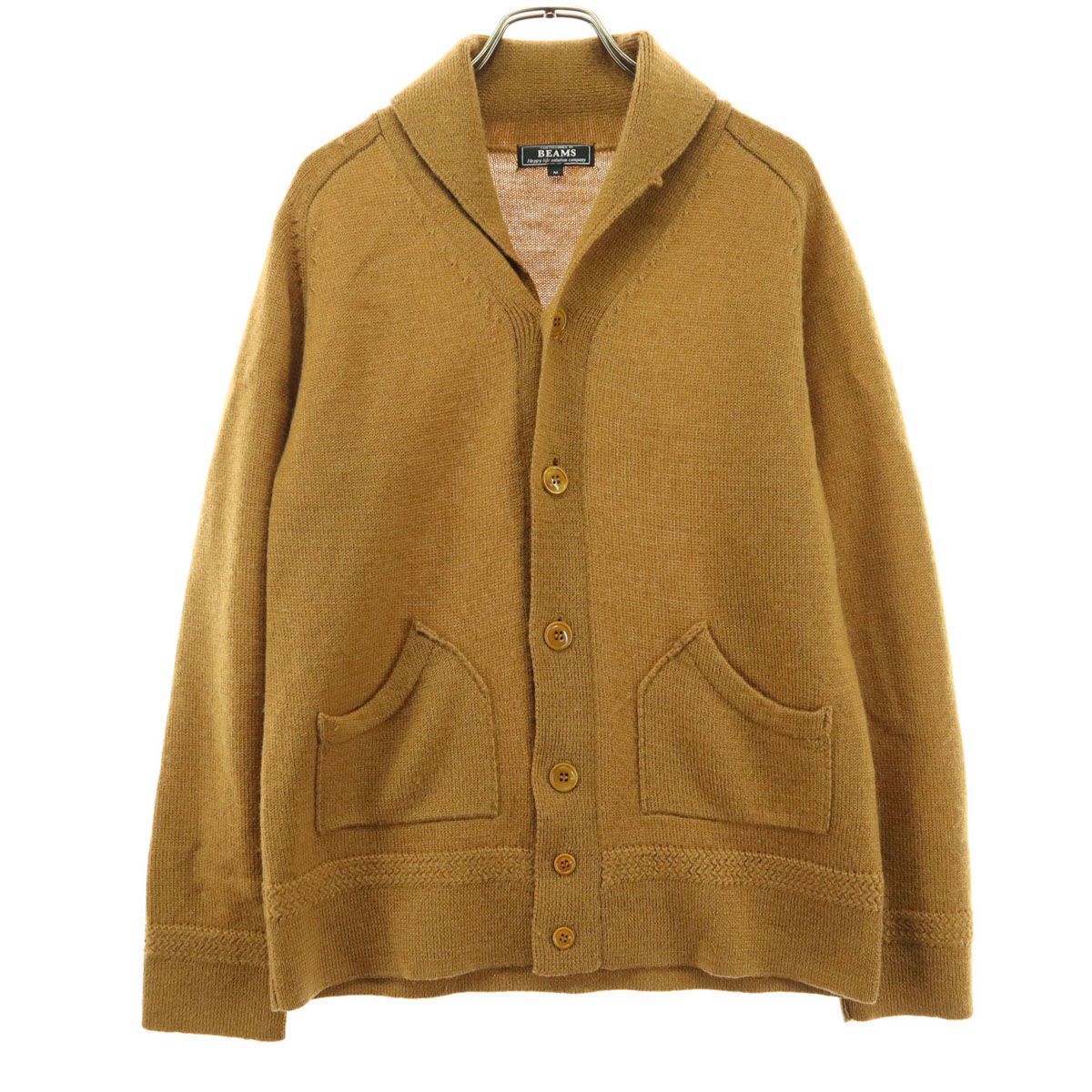 BEAMS ビームス 長袖 カーディガン M ブラウン
