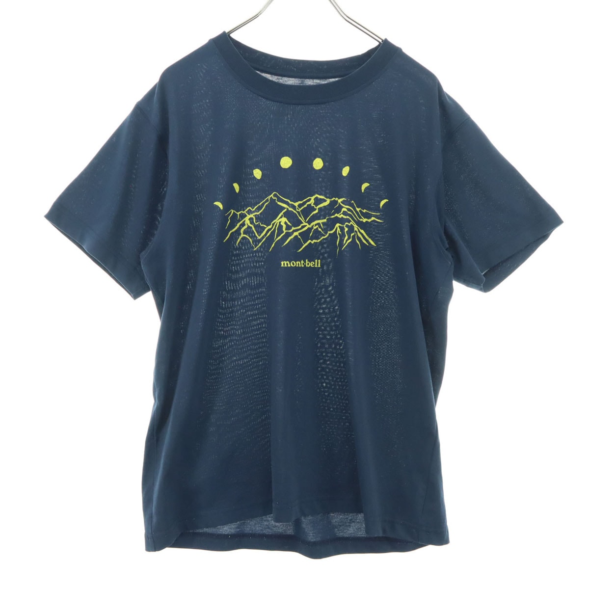 mont-bell モンベル プリント 半袖 Tシャツ S ネイビー