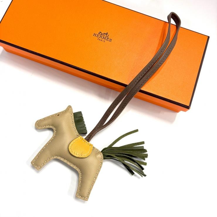 エルメス アニョーミロ ロデオ PM バッグチャーム トレンチ カノピ カリー A刻印 HERMES 正規品【鑑定済み】