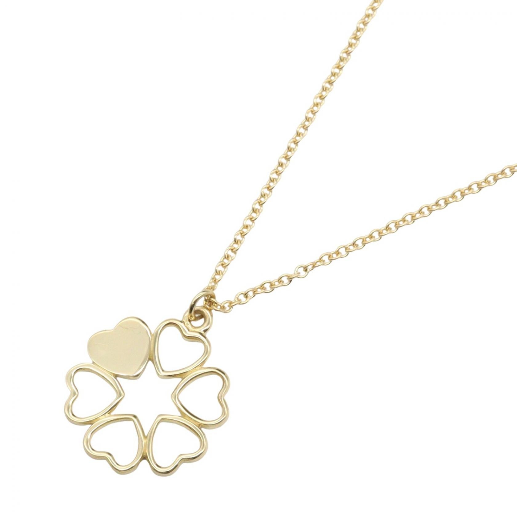 ティファニー TIFFANY&CO クラウンオブハート ネックレス ネックレス ジュエリー K18(イエローゴールド) レディース ゴールド系 【中古】