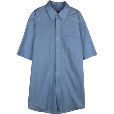 古着 ブルックスブラザーズ Brooks Brothers 346 REGULAR FIT 半袖 ボタンダウンシャツ メンズL相当/eaa644913