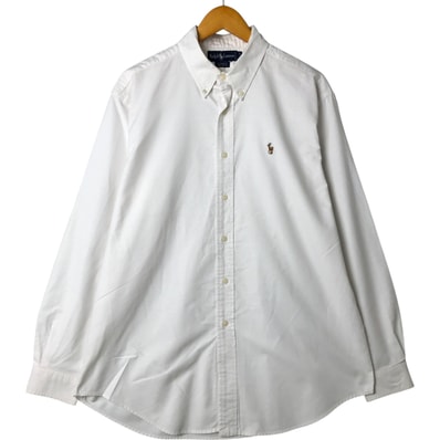 古着 ラルフローレン Ralph Lauren YARMOUTH 長袖 ボタンダウンシャツ メンズXL相当/eaa548362