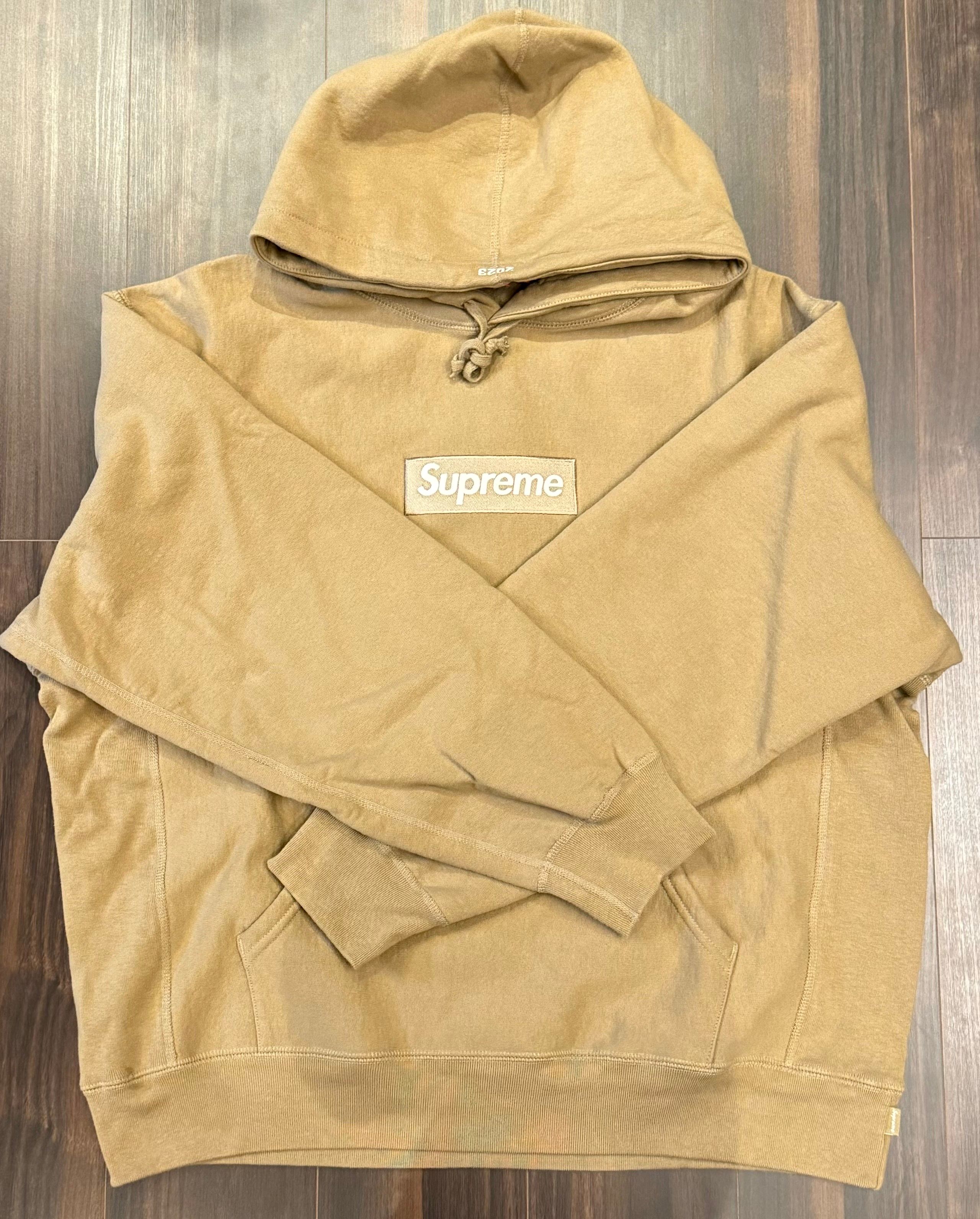 Supreme Box Logo Hooded Sweatshirt "Dark Sand" (23FW)
