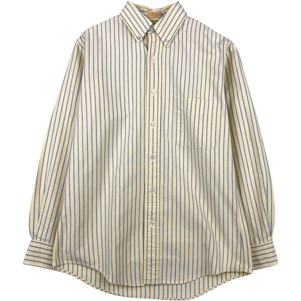 古着 ~90年代 エルエルビーン L.L.Bean 長袖 ボタンダウンストライプシャツ USA製 メンズS相当 ヴィンテージ/eaa632073