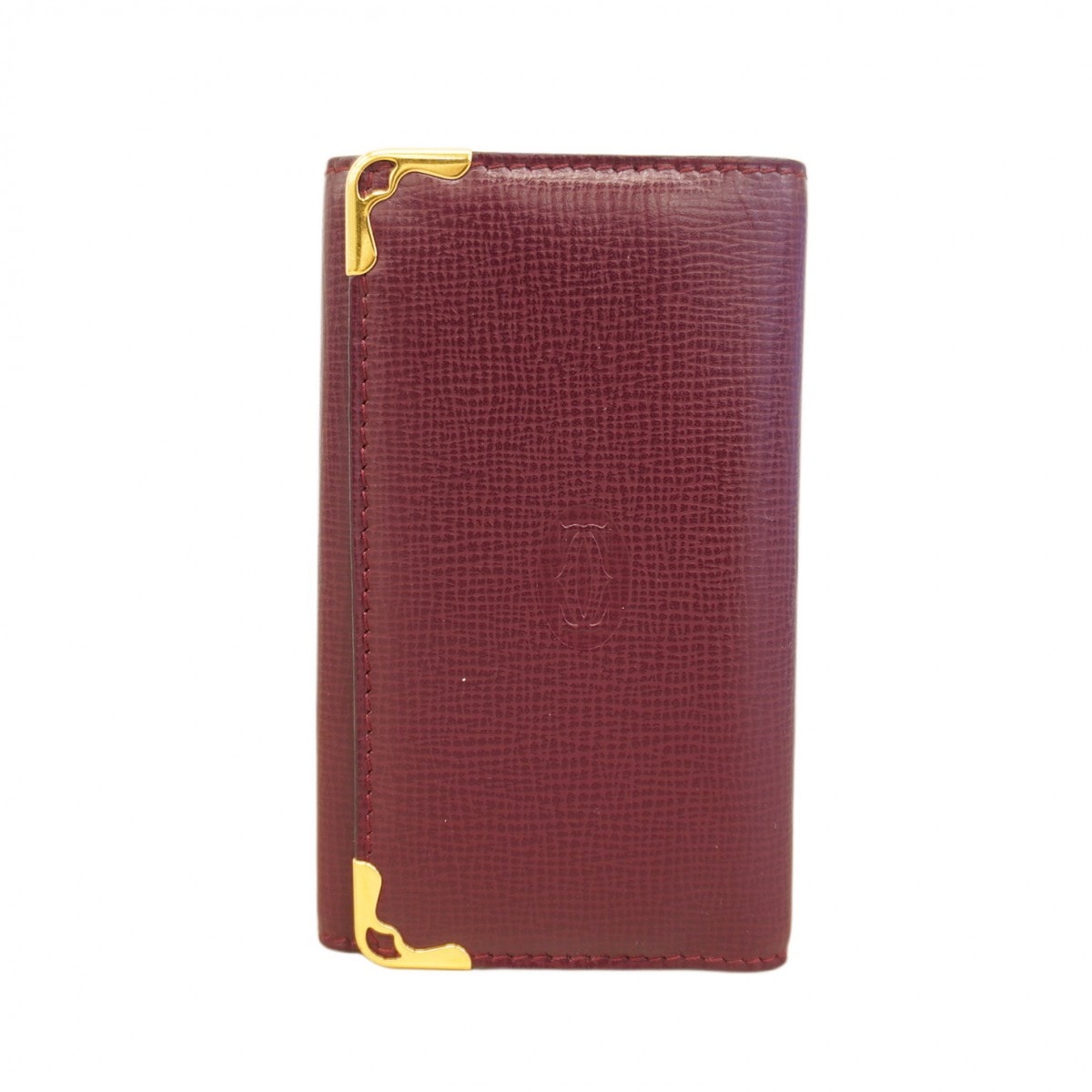 ★SALE【6cd4670】カルティエ キーケース マスト レザー ボルドー ゴールド金具【中古】メンズ レディース ユニセックス