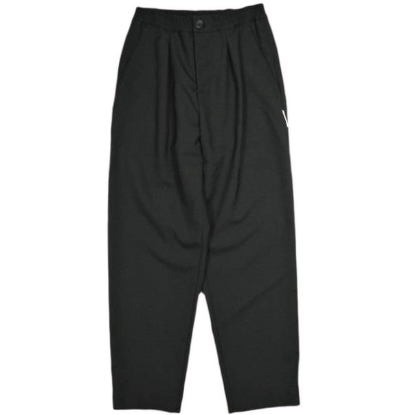 新品 MARNI マルニ 23AW Wool Tropical 1-Pleat Trousers ウールトロピカル1プリーツテーパードパンツ PAMA0317MU TW839 36 BLACK(00N99) 定価97,900円 イージー ボトムス g24975