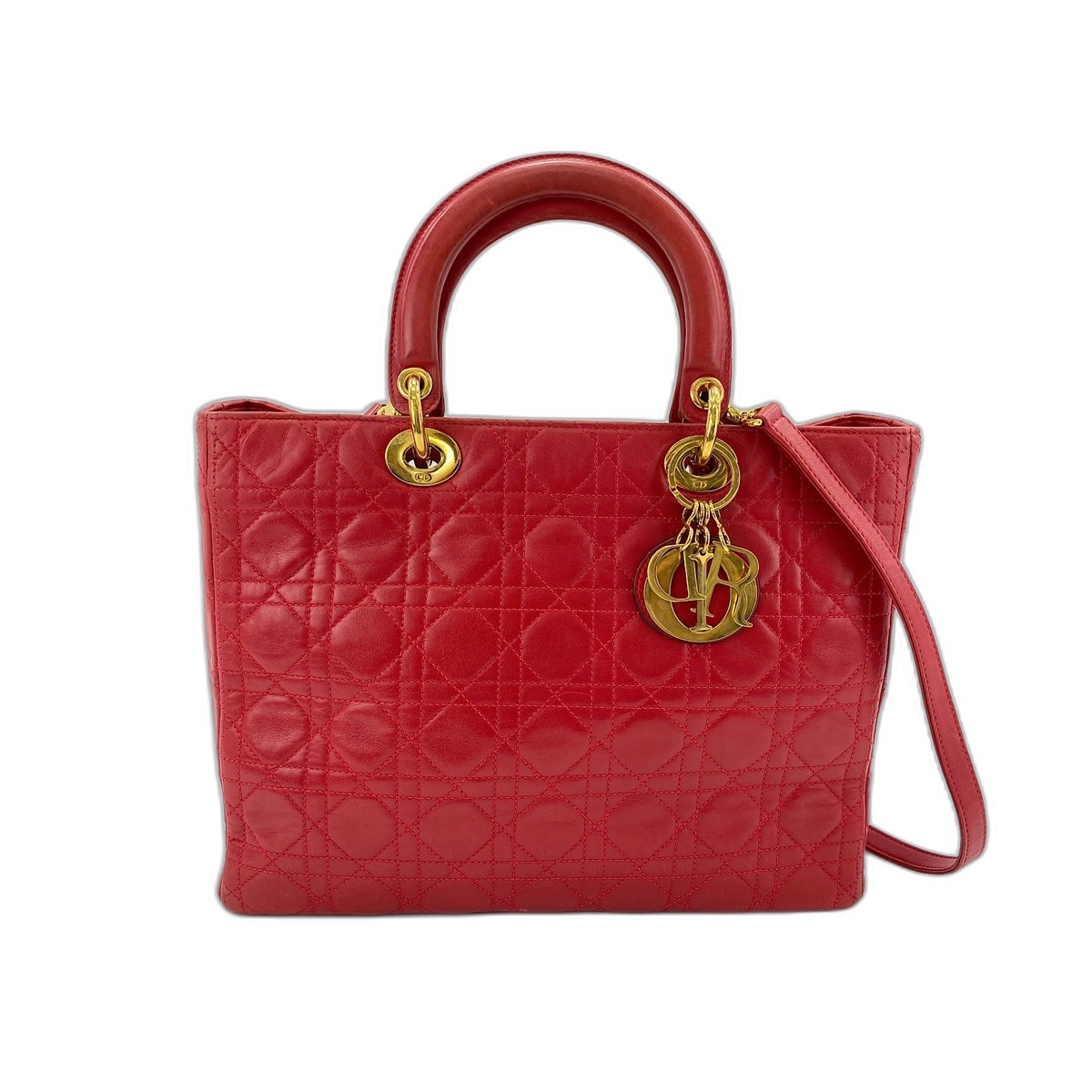 ディオール Dior レディクリスチャンディオール ハンドバッグ レザー【中古】