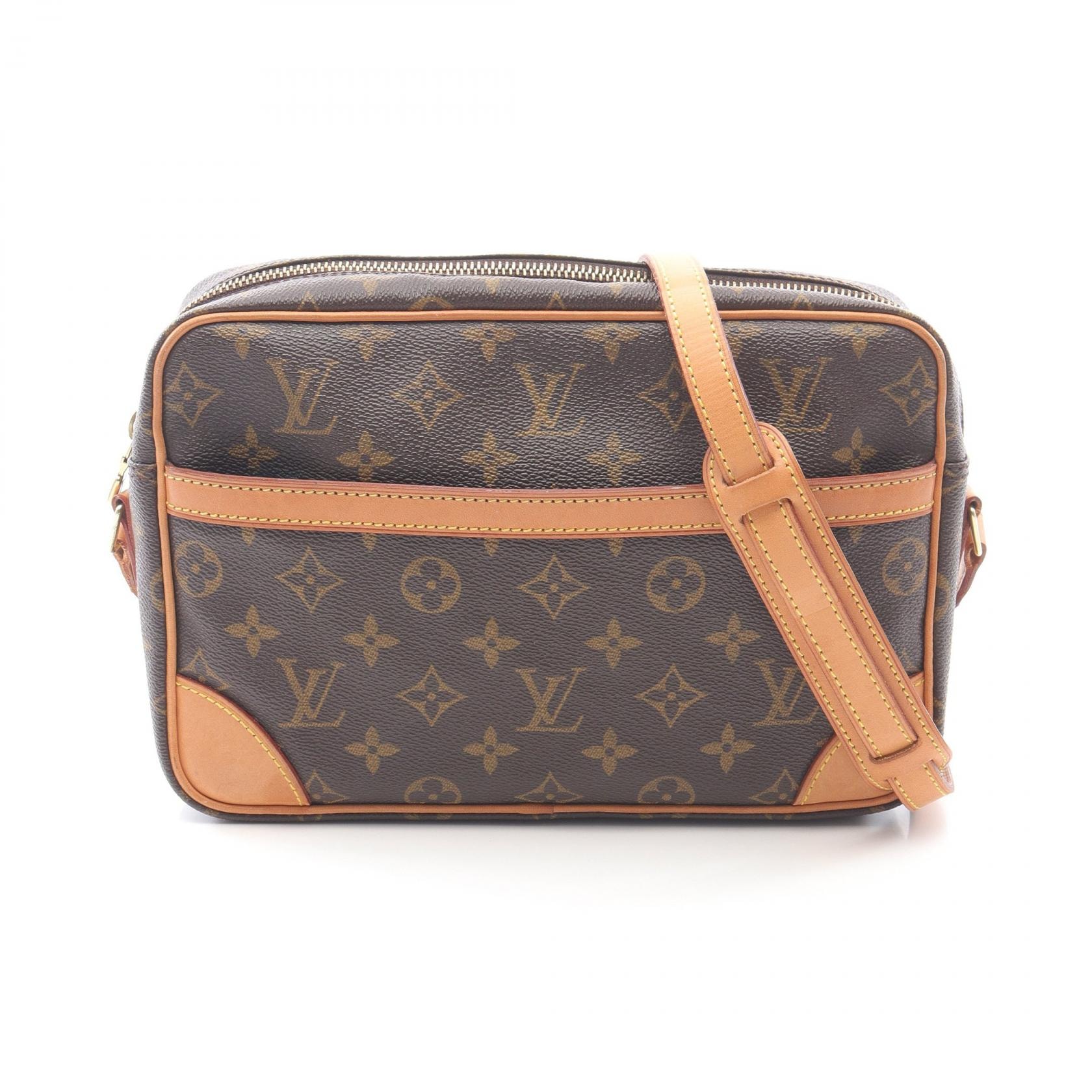 ルイ・ヴィトン LOUIS VUITTON トロカデロ27 ショルダーバッグ バッグ PVCコーティングキャンバス レザー モノグラム レディース ブラウン系 M51274 【中古】