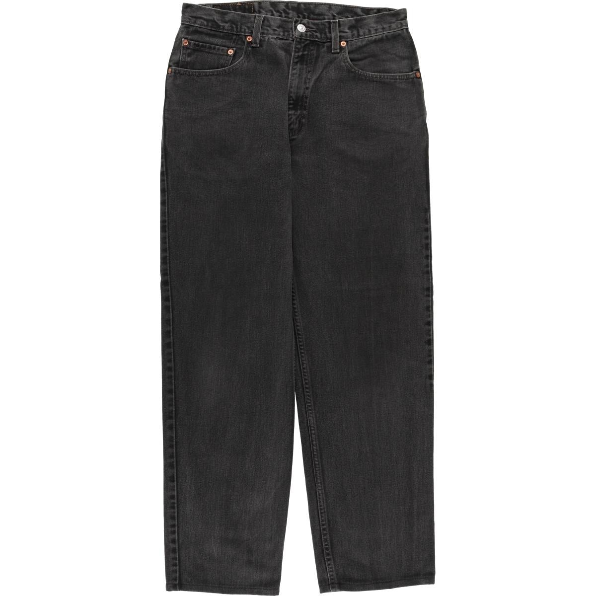 古着 00年代 リーバイス Levi's 550 RELAXED FIT ブラックデニム テーパードデニムパンツ メンズw34相当/eaa596181