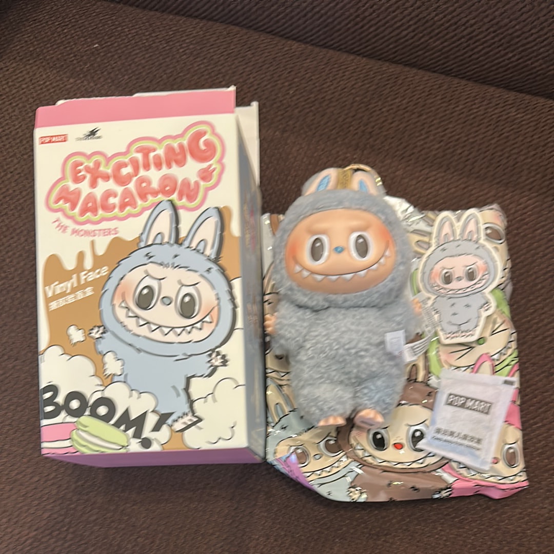 POP MART THE MONSTERS (LABUBU) Exciting Macaron Plush Series SEA SALT COCONUT