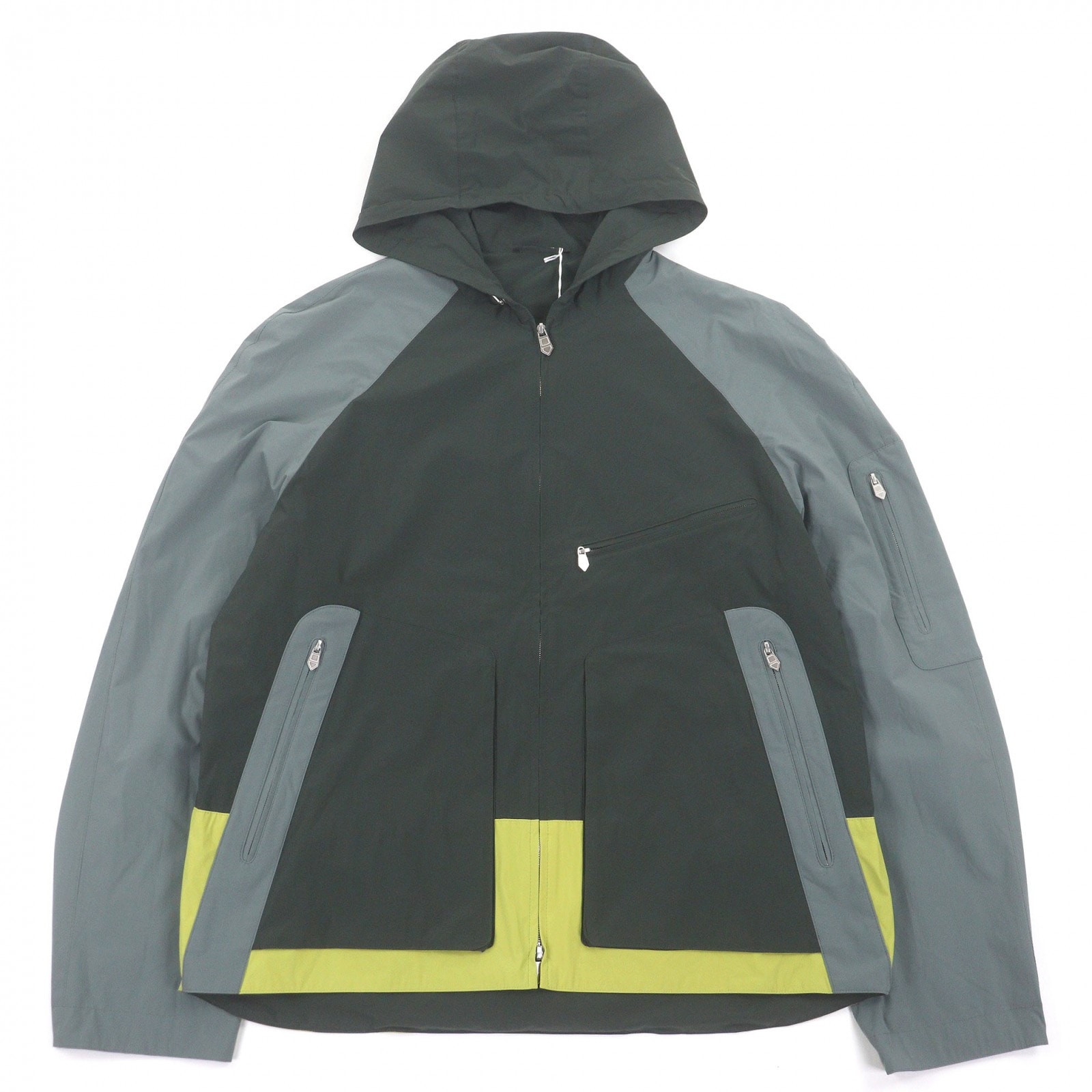 未使用品 エルメス ブルゾン パネル グリーン メンズ 48