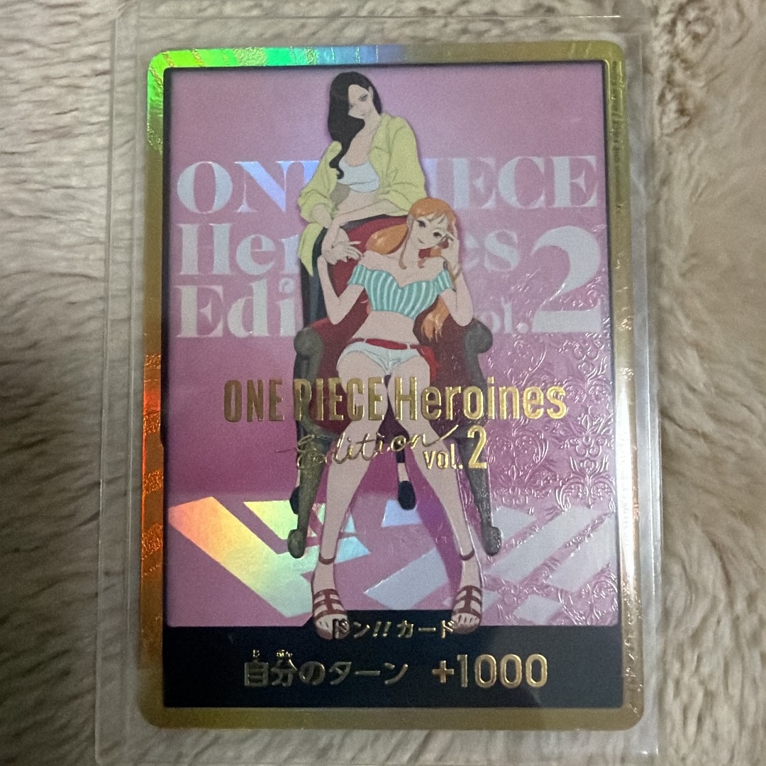 ドン!!カード (ナミ&ロビン) :金ドン(エクストラブースター「ヒロインズエディション Vol.2」)