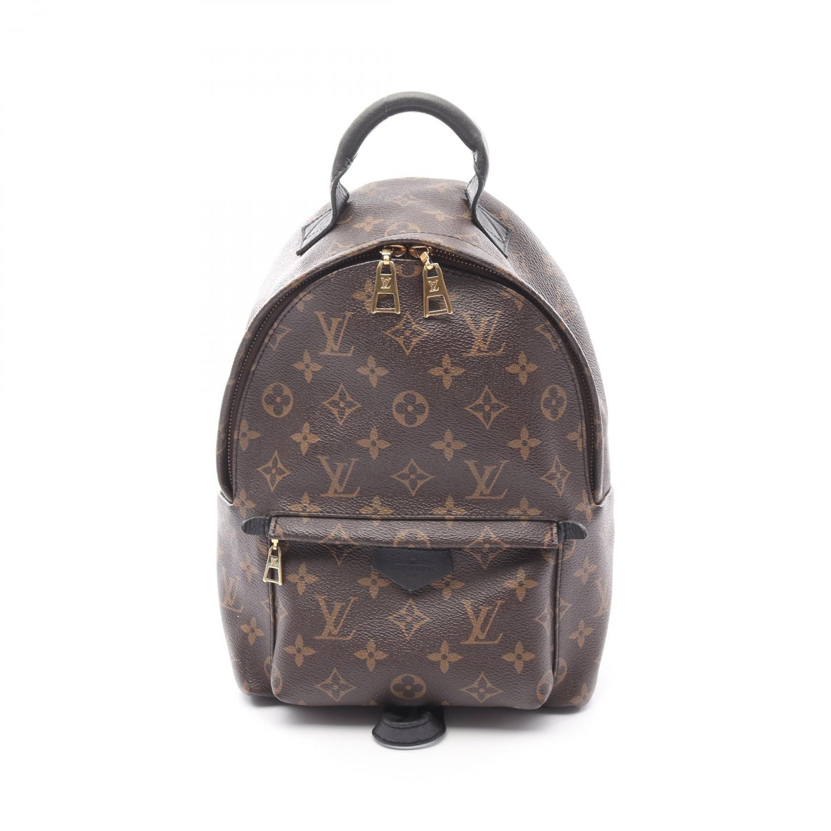 ルイ・ヴィトン LOUIS VUITTON パームスプリングス バックパックPM リュックサック バックパック バッグ PVCコーティングキャンバス レザー モノグラム レディース ブラウン系 / ブラック系 M44871 【中古】