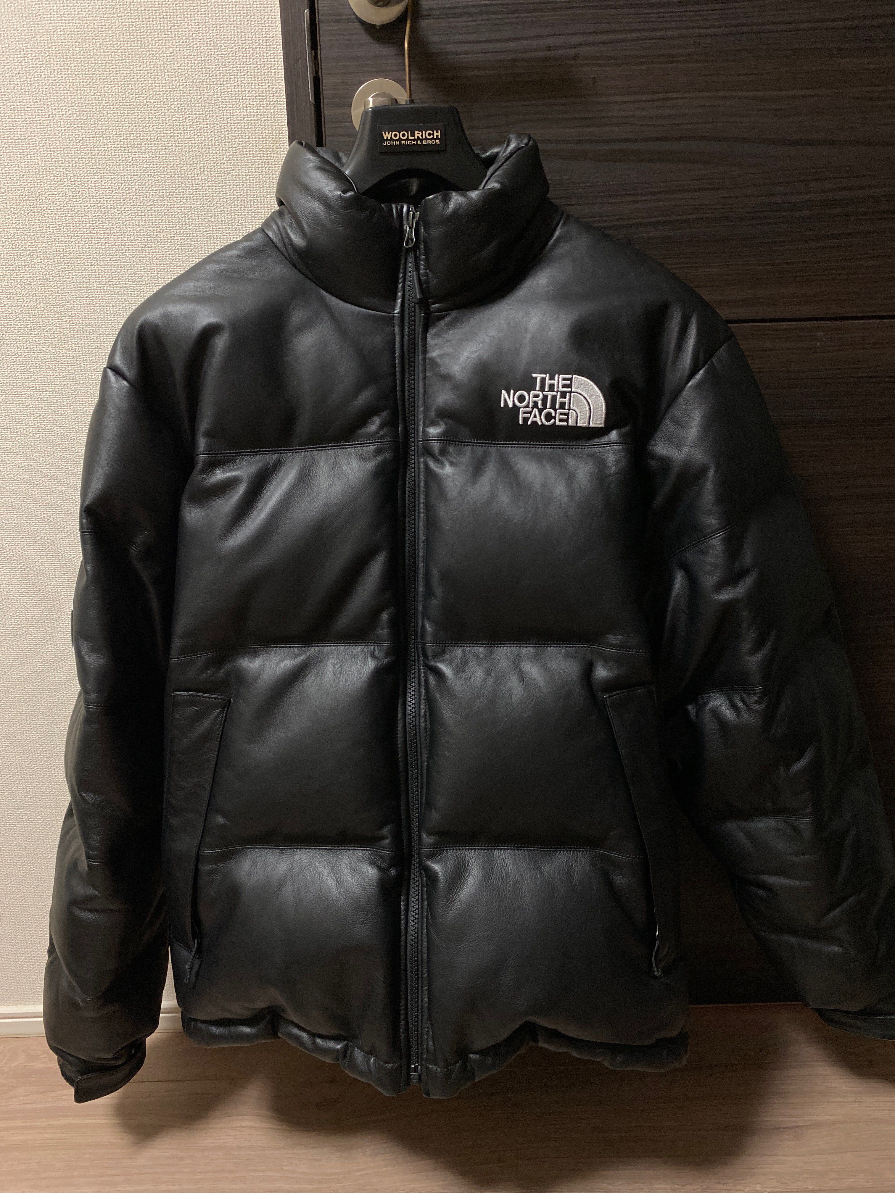 Supreme x The North Face Leather Nuptse Jacket "Black"