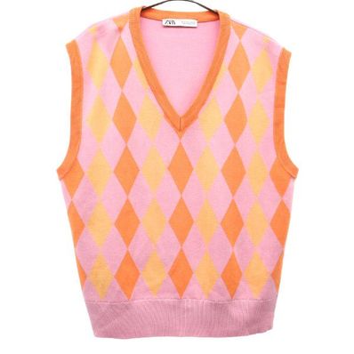 ZARA ザラ Vネック ニットベスト