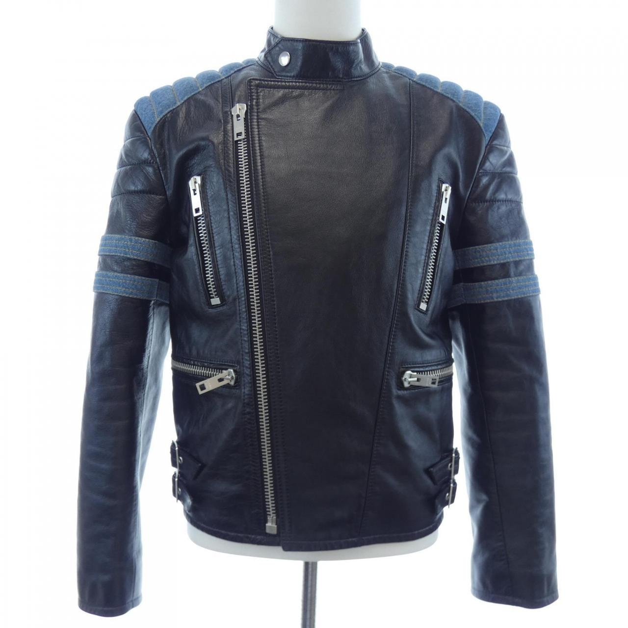 セリーヌ CELINE 29AHY047O レザーライダースジャケット