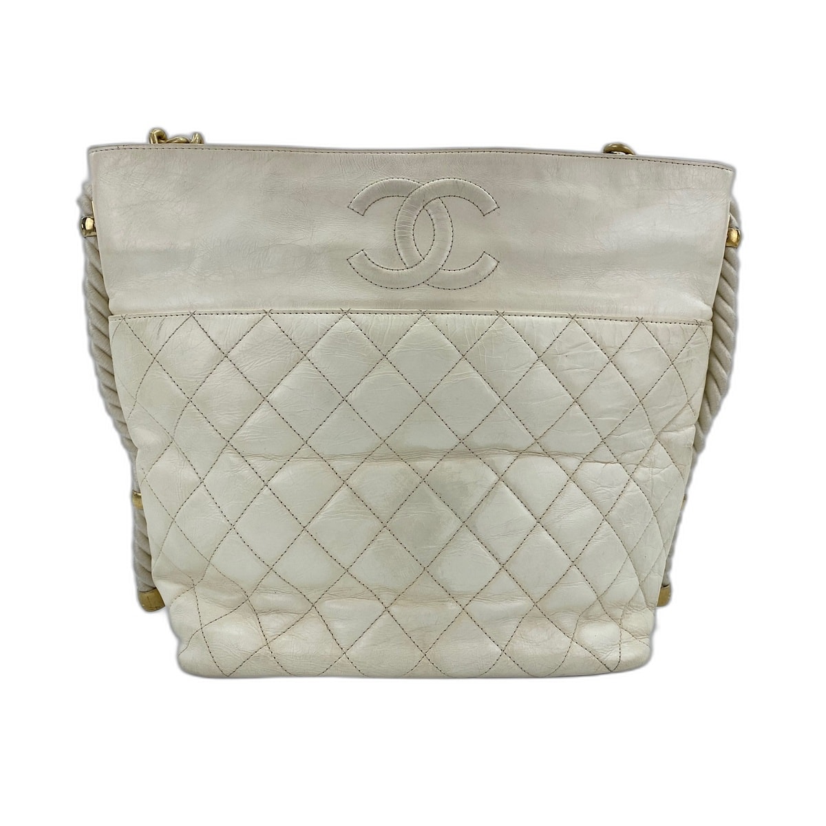 シャネル CHANEL カーフスキン マトラッセ ショルダーバッグ【中古】