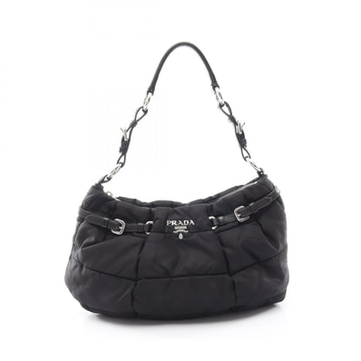 プラダ PRADA TESSUTO MICRO ショルダーバッグ バッグ ナイロン レディース ブラック系 BN1704 【中古】