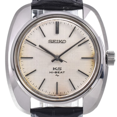 セイコー SEIKO 45-8000 キングセイコー ハイビート シルバー 手巻き メンズ 腕時計 M#148213
