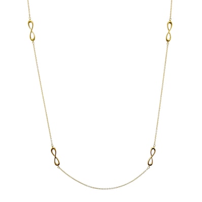 ティファニー インフィニティエンドレス ネックレス 18金 K18イエローゴールド レディース TIFFANY&Co. 中古