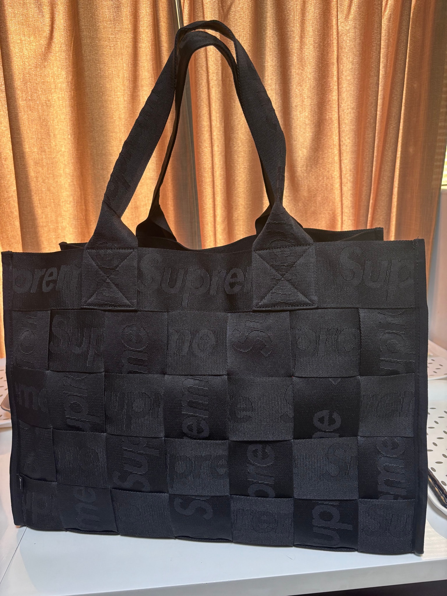 Supreme Woven Large Tote (23SS) "Black"
