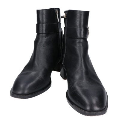 ジミーチュウ CLARICE クラリス レザー サイドジップ アンクルブーツ 40