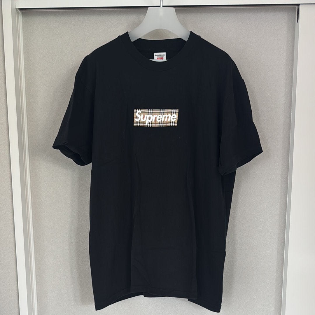 Supreme / Burberry Box Logo Tee "Black"
