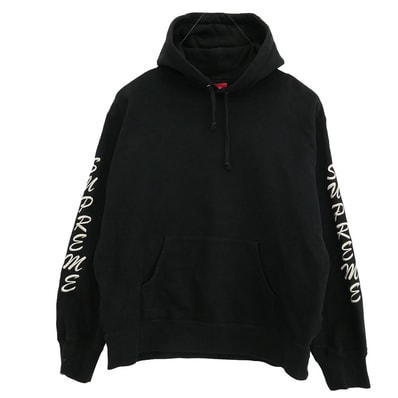 Supreme シュプリーム パーカー 21AW Guardian Hooded Sweatshirt ガーディアン フーデット スウェット シャツ スウェットパーカー フーディ ブラック系 L【中古】